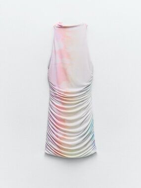 Zara Sleeveless Pastel Tie-Dye Bodycon Dress